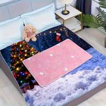 1pc Reusable And Washable Diaper Pad, Anti Leakage, Strong Water Absorption, Anti Slip, Four Layer Integrated Women's Menstrual Care Pad, Ideal Choice For Family Members And Various Animals, Used As A Protective Pad For Sofas, Beds, And Furniture - Pink - View 3
