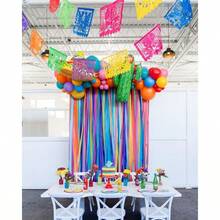 4 rollos de papel crepé naranja Balck Streamers Perfecto para decoración de fiestas bodas cumpleaños decoración de colores y suministros de manualidades 1.8 pulgadas x 82 pies/ rollo - Naranja Balck1519 - Ver 2