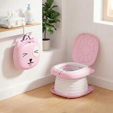 Trintion Compact 2-In-1 Training Potty, Toilet Seat With Splash Guard & Chair, Portable Urinal, Durable Material, Easy Storage For Indoor Outdoor Use - Pink - View 3