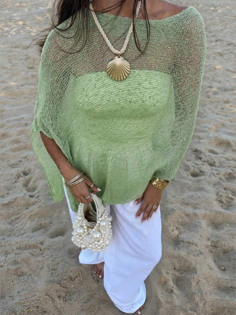 FOR BEAUTY Women's New Summer Sunscreen Shawl, Casual Vacation Style, Women's Summer Clothing, Party Top, Casual Vacation Wear Beach