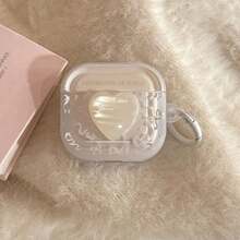 贝壳贴纸耳机套，蝴蝶印花耳机套，IMD耳机保护套，适用于 1/2/3/4/Pro - 白色 - 查看 1