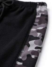 Boys' Winter Camouflage Print Outfit - màu đen - Xem 7