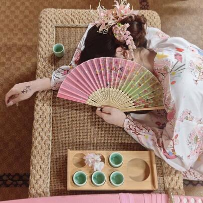 3pcs/2pcs/1pc Summer Hanfu, Japanese Or Korean Traditional Costume Vintage Fan, Unique Gift For Friends At Party (No Battery)