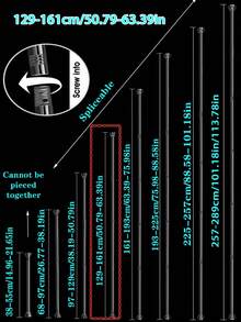 Barra de cortina extensible de acero inoxidable sin taladro, extra larga. Barra de cortina, barra colgante de armario, barra retráctil, secadora, barra de soporte, barra de almacenamiento de utensilios de cocina, barra de tensión, barra colgante de espátula, barra colgante de cucharas, barra colgante de tabla de cortar, barra colgante de toallas de cocina, barra colgante de batidores, barra colgante de cucharones, sin necesidad de taladrar, material de acero inoxidable, fácil instalación, sin adhesivo necesario, adecuado para armario, baño, ventana - Multicolor - Ver 22