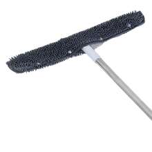 橡胶刮水扫帚，带手柄，可清洁地板、窗户、硅胶宠物毛发，室内清洁魔力扫帚，可清洁玻璃、毛发、细小灰尘和液体，适用于光滑地板和地毯。 - 彩色 - 查看 12