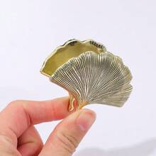 1 chiếc kẹp đánh dấu trang hình lá bạch quả bằng kim loại - Giá đỡ trang sách kiểu cổ điển, quà tặng cho người yêu sách. - SQ1149 - Xem 5
