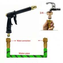 1 Roll, High-Pressure Car Wash Telescopic Hose, Multi-Functional Garden And Yard Irrigation Hose, Household Water Pipe - B - View 8