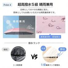 折りたたみ傘 2026年新モデル 完全遮光100％ UVカット UPF50+ 晴雨兼用 超撥水5級 自動開閉ワンタッチ 8本骨グラスファイバー 強風に強い 軽量340g コンパクト収納 開閉時サイズ98cm 遮熱効果で涼しい 男女兼用 母の日 父の日 ギフトプレゼント - グレー - チェックする 5