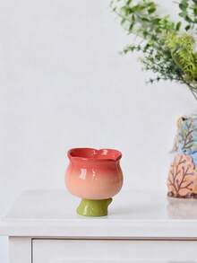 1 chiếc cốc sứ hình hoa thủ công sáng tạo dùng để đựng tráng miệng/kem. - Nhiều màu - Xem 14