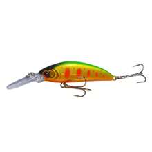1pc Long Tongue Sinking Minnow - Durable ABS Material, 2.76 Inch/5.7g, 3D Eyes, With Treble Hooks, Compact And Agile, Increases Catch Rate - Suitable For Various Fish Species - Multicolor - View 17