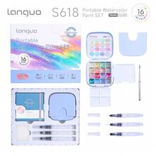 Bộ 16 màu nước trái cây xanh dương, màu nước đặc, bộ màu nước di động dùng để phác thảo, vẽ tay, graffiti. - Bộ màu nước - Xem 15