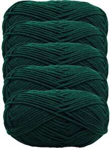 5 cuộn/250g sợi mềm - Sợi đan và móc thủ công mềm mại và ấm áp, thích hợp cho mũ, quần áo, khăn quàng cổ, chăn, khăn choàng - Nhiều màu sắc để lựa chọn - Tuyệt vời cho những người đam mê đan và móc - Món quà hoàn hảo cho người yêu thích thủ công - Nhiều kiểu dáng - Xem 44