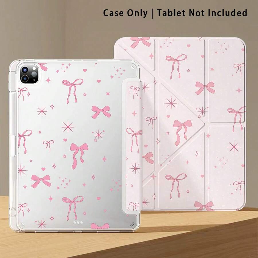 Painted Effect Acrylic Crystal Cover Compatible With Honor Pad, Matepad, Apple 10th Generation/ 11 2025, Apple And Other Popular Models, Suitable For Back To School, Valentine's Day - Multicolor - View 1