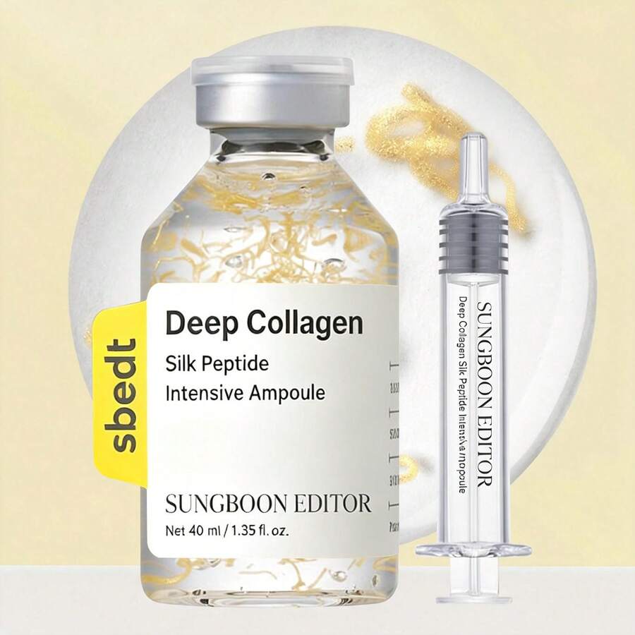 [Sungboon] Silk Lifting Peptide Ampoule | Wrinkle Care | Face-Lift At Home Serum With Peptides & Deep Collagen | Plumping, Smooth, Anti Aging Korean Skincare (30ml) - Collagen - 查看 1