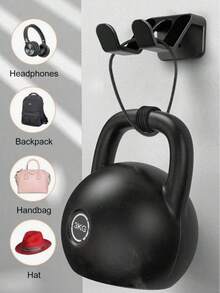 Universal Headphone Stand/Game Controller Holder, Multi-Functional Adhesive Plastic Wall Hook, Compatible With Switch And Game Controllers, Gaming Headset Hanger, Easy-To-Install Sticky Desktop/Bed/Sofa Mount - View 5