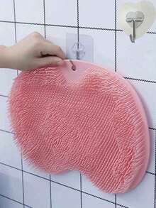 1个硅胶足部按摩垫，多功能软垫按摩沐浴刷，具有去角质、足部清洁、搓澡和背部清洗功能，适用于浴室淋浴 - 足部护理 - 足部去角质 - 浴室用品 - 浴室装饰 - 淋浴背部清洁刷，浴室配件，淋浴，浴垫，家居装饰 - 多色 - 查看 11