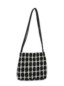 The 2026 New Model Of The Casual Minimalist Style, With A Sophisticated And Fashionable Look, Classic And Versatile Women's Shoulder Bag - Black - View 13