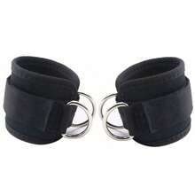 2条可调节加厚踝带，带D形环支撑，适用于腿部锻炼；健身踝带，带弹力带，可用于腿部和臀部训练；踝套，带弹力带；健身配件；透气踝套；健身房配件；运动；健身房；家庭锻炼；健身房负重；负重；女士负重 - 彩色 - 查看 13