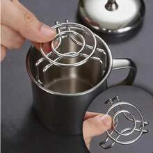 Ultra Mini Steaming Rack 2PCS Different Heights, Egg Steaming Rack Mini Stainless Steel Height Small Leg Rack, Small Cup Pot Holder, Multifunction Steaming Stand Holder - View 2