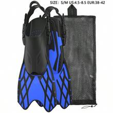 Adjustable Short Adult Unisex Swimming & Snorkeling Fins, Portable Open-Toe Swim Flippers For Travel - Multicolor - View 20