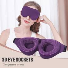 1pc/2pcs/4pcs Side Sleeper Sleep Mask, Fully Blackout 3D Sleep Eye Mask, Soft Breathable Eye Mask, Relaxing Lightweight Blindfold For Women And Men - Multicolor - View 3
