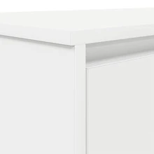 Scrivania bianco 120x42x76 cm madera de ingeniería per ufficio per studio per lavoro da casa con archiviazione design moderno ideale per uso in casa ufficio studio camera da letto soggiorno per ufficio per studio per lavoro da casa con spazio di - Bianco - Visualizzare 10