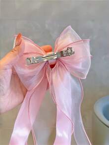 1个女士优雅缎带蝴蝶结发夹，发饰 - 彩色 - 查看 5