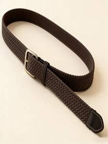 Dây thắt lưng co giãn dệt kim cho quần jean nam và nữ, thắt lưng vải bố đa năng kiểu quân đội, khóa vuông cổ điển và khóa kim. - A - Xem 7