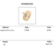KMT 1pc Copper Inlaid Cubic Zirconia Creative Detachable Linked Ring, Fashion Accessory For Daily, Party, And Date Wear - Interlocking Pins - View 24