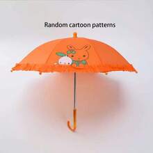 1pc 52cm Diameter Cartoon Princess Umbrella, Long Handle Umbrella, Floral Trim, Suitable For Sunny & Rainy Days,Outdoor,Garden,Travel Essentials,Portable Essentials - Multicolor - View 20