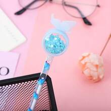 10pcs Creative Sequin Butterfly Gel Pen, Cartoon Student Pen, Study Stationery & Office Supplies Water-Based Signature Pen - Sets - View 2