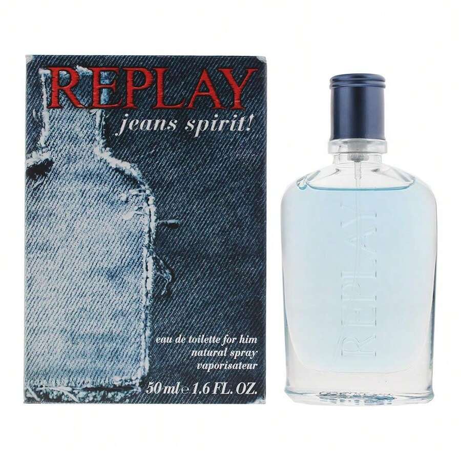 Replay Jeans Spirit For Him EDT 50ml With Free Fragrance Gift - 木質香調 - 查看 1