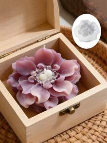 Khuôn silicon 3D hình hoa hải quỳ thủ công, khuôn làm nến thơm, xà phòng, thạch cao, khuôn đá thơm tự làm, khuôn nhựa epoxy, khuôn keo nhỏ giọt, khuôn trang trí hoa văn, đồ thủ công bằng thạch cao bền chắc, quà tặng trang trí. - khuôn silicone trắng - Xem 4