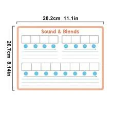 10 Sheets Phonemic Awareness Syllable Dry Erase Board, Phonic Cards Writing Pad, Double Sided Dry Erase Board Writable And Erasable Phonics Learning White Board For Kids, Students, Classroom And Home, Early Education Learning Tool - Multicolor - View 4