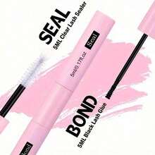 5Pcs/3Pcs/1Pc Lashes Cluster Bond & Seal & Remover For Girls Waterproof Longlasting Makeup 2In1 Glue - 粉色 - 查看 4