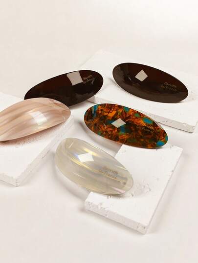 1个韩式金属发夹，优雅发饰，适合日常佩戴、节日礼物、发夹、爪夹、学习用品、礼品、旅行、女士礼物、护发产品、圣诞节礼物、女士圣诞节礼物、圣诞礼物