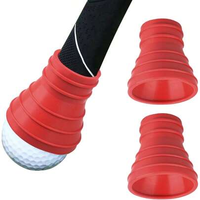 1 chiếc dụng cụ nhặt bóng golf cầm tay, dụng cụ lấy bóng golf bằng cao su có giác hút, nhẹ và dễ cầm nắm dành cho người chơi golf.