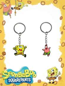 SpongeBob SquarePants 12 piezas Llavero de Bob Esponja, llaveros de personajes de dibujos animados, decoraciones de fiesta, encantos lindos de anime para bolsos, encantos de teléfono, llaveros, colgantes portátiles de moda, llaveros de estilo aleatorio, accesorios de nicho para bolsos, decoraciones de alta gama, accesorios de automóvil con tema de fiesta multifuncional, regalos de San Valentín/Año Nuevo para novia/parejas, adecuado para el Día del Maestro, aniversario, regalos de cumpleaños, decoraciones de bolsos de mujer, regalos para ella - Ver 5