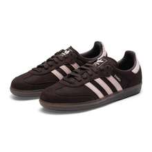 Adidas Giày nữ thường ngày SAMBA OG W, Giày thường ngày thoải mái, nhẹ nhàng IH9166 - Nâu Aurora/Hồng nhạt - Xem 3