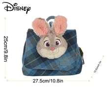 Disney 官方授权 Judy And Nick Time 渐变色斜挎包，毛绒背包，儿童节日礼物 - 彩色 - 查看 12