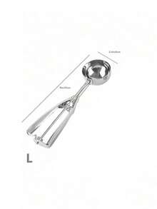 Heavy Duty Ice Cream Scoop - 3 Sizes Suitable For Baking, Desserts And Food Preparation - Silver - View 15