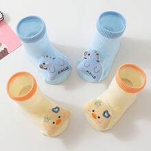 2双夏季薄款婴儿袜，透气网眼面料，带铃铛的婴幼儿袜 - 彩色 - 查看 9