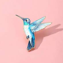 1 chiếc ghim cài áo hình chim ruồi xanh bằng men | Ghim cài cổ áo thời trang, kiểu dáng thường ngày, chất liệu hợp kim kẽm và silicon. - Nhiều màu - Xem 13