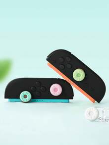 GeekShare 4个薄荷糖图案硅胶摇杆帽，适用于Switch 2，游戏配件 - 查看 7