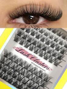 90pcs Lash Clusters DIY Lash Extension CC Curling Natural Volume Individual Lash Clusters For DIY Eyelash Extensions - Reusable, Lightweight, And Easy To Apply - CC - View 1