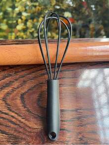 1pc Silicone Whisk, Stainless Steel Material, Heat & Scratch Resistant, Kitchen Utensil For Mixing, Beating, Blending. Also A Heat-Resistant Cookware Suitable For Mixing, Cooking, Baking, Cake Making, Desserts, Meal Prep, And As A Surprise Gift. - Multicolor - View 2
