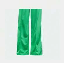 Adidas IP0634 Women's Casual Knit Straight Leg Pants, Suitable For Spring & Autumn Daily Wear - Green - View 4