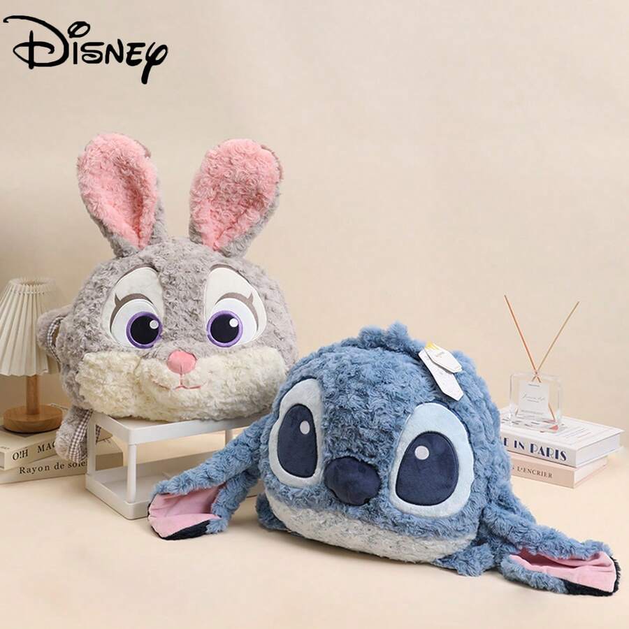 Disney Officially Licensed Zootopia Judy Hopps Plush Backpack, Stitch Plush Backpack, Children's Holiday Gift - Multicolor - View 1
