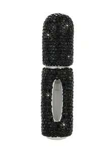 1 Pc High-End Rhinestone Encrusted Perfume Travel Atomizer, 5ml Refillable Mini Spray Bottle With Vacuum Impressed Design, Moisturizing Cosmetic Sample - Pink Diamond - View 11
