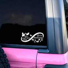 Inspirational Quote Vinyl Sticker, "Your Wings Were Ready, But Our Hearts Were Not" - Durable PVC Decal For Car, Laptop, And Truck, Single Use, Black - A - View 3